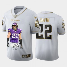 Tröjor Minnesota Vikings Harrison Smith 22 Special Signature Golden Edition Vapor Limited 100th Season - Män